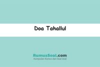 Doa-Tahallul