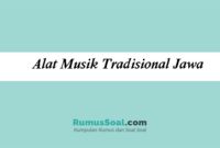 Alat Musik Tradisional Jawa