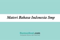 Materi Bahasa Indonesia Smp