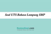 Soal UTS Bahasa Lampung SMP