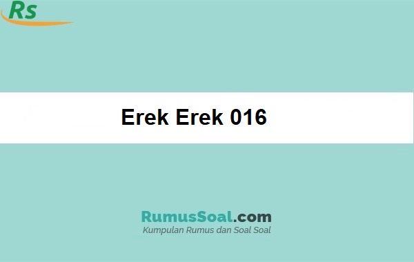 Erek Erek 016
