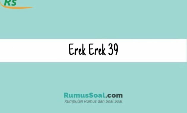 Erek Erek 39